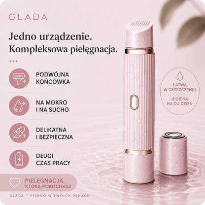GLADA™ – Golarka dla kobiet 2w1