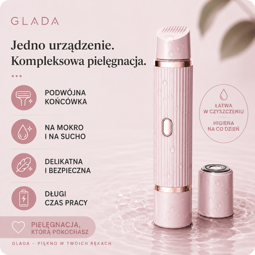 GLADA™ – Golarka dla kobiet 2w1